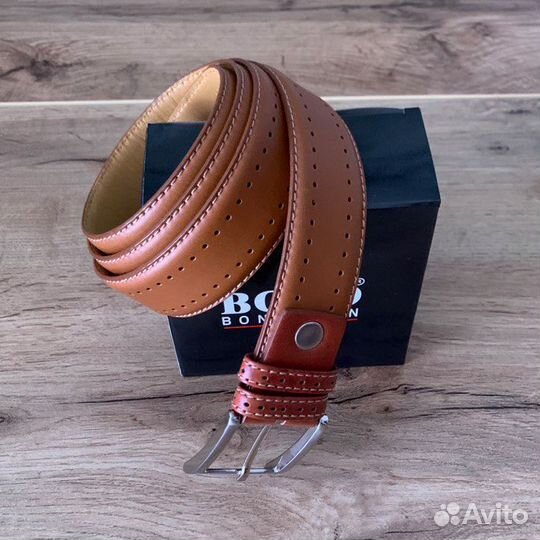 Ремни кожаные bond(бежевый, коричневый, черный)