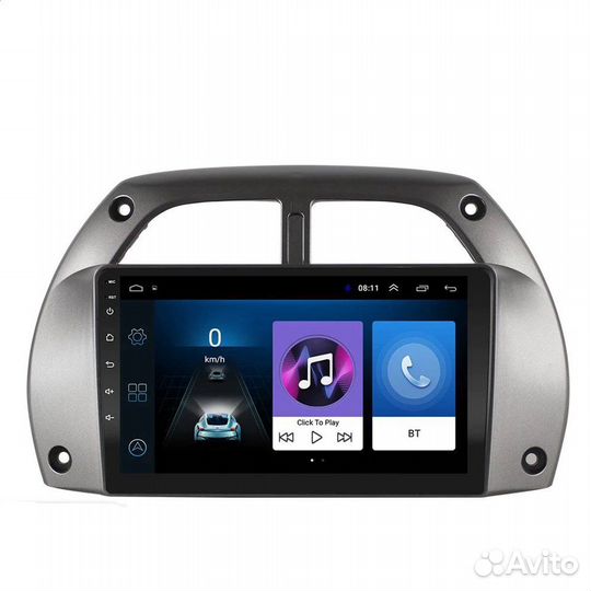 Toyota Rav4 android магнитола 2000-06 г. новая