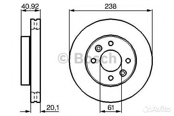 Тормозной диск 0986478276 bosch