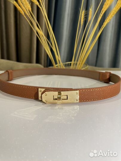 Ремень hermes kelly lux коричневый