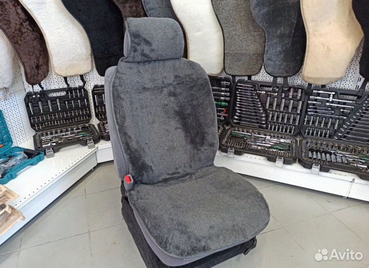 Меховые Накидки Чехлы на сиденья Chevrolet Lanos