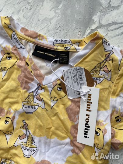 Новое платье для девочки mini rodini 8-9 лет