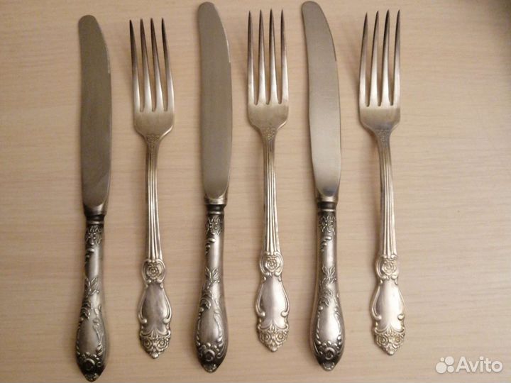 Ножи и Вилки мельхиор