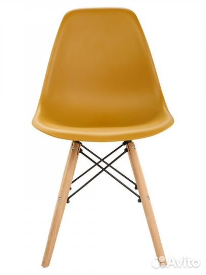 Стул в стиле eames DSW, светло- коричневый, 1 шт