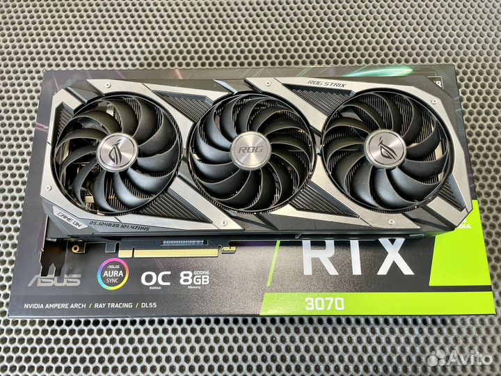 Видеокарта asus ROG strix RTX 3070 гарантия