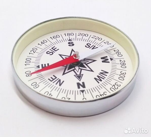 Компас магнитный с металлическим корпусом D 75 мм
