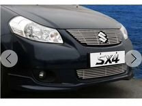 Хромированная решетка радиатора на Suzuki sx4 седа