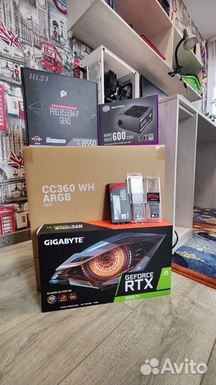 Игровой компьютер Ryzen 5 3600 AM4 + RTX 3060 Ti