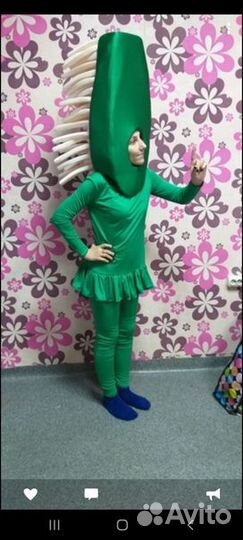 Костюм зубной щетки аниматору, в театр