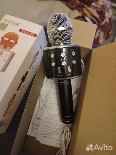 Микрофон-Караоке с колонкой WS-858