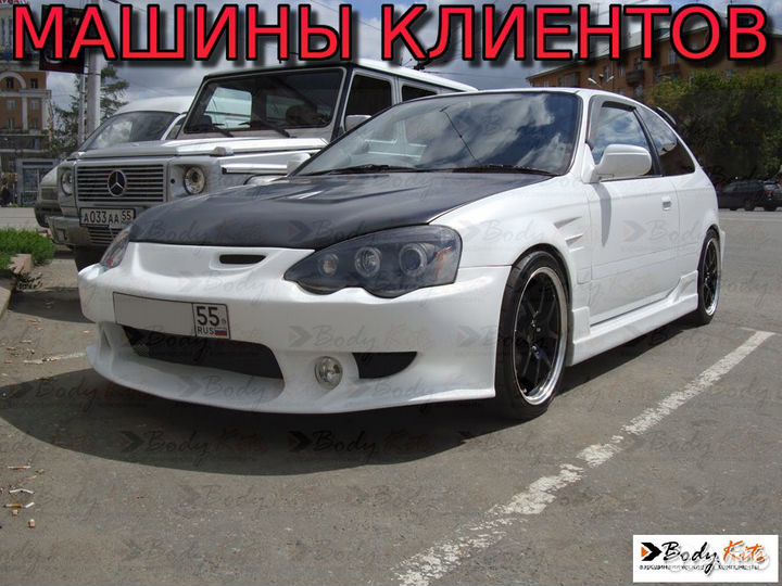 Передний бампер Acura RSX для Honda Civic EK 96-00