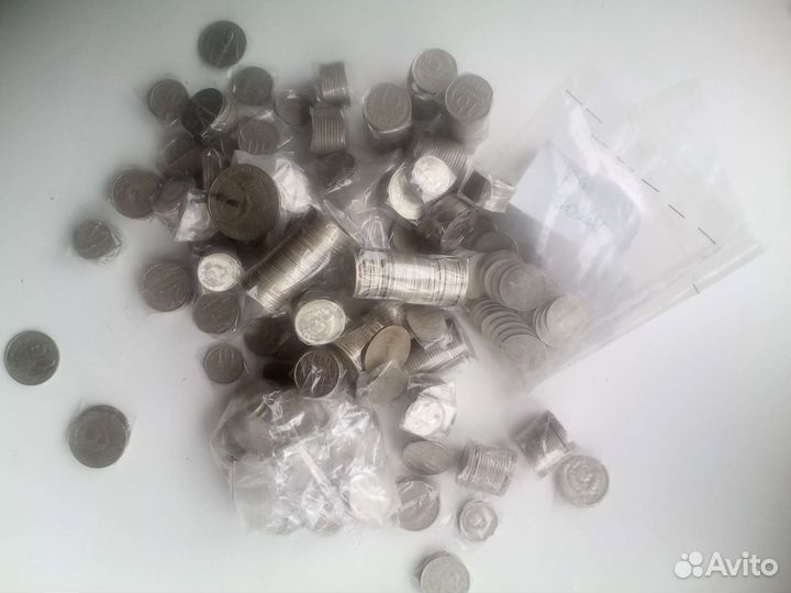 Монеты СССР 715шт.10к97/15к489/20к129/50к5/1р-1шт