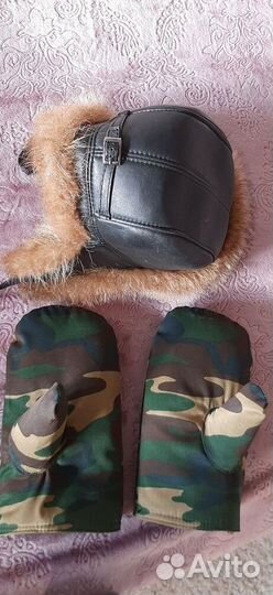 Зимние меховые руковицы