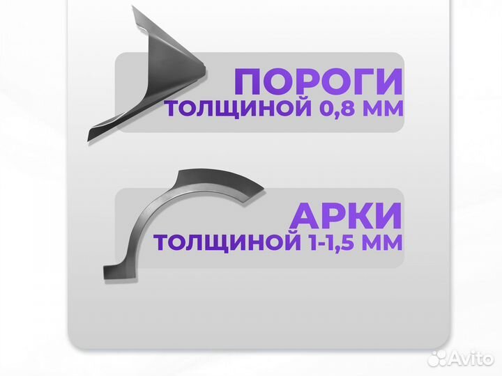 Ремонтные пороги и арки для Mitsubishi Татарск