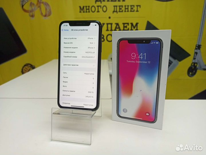 iPhone X, 256 ГБ