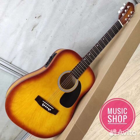 Гитара электроакустическая новая с широким грифом