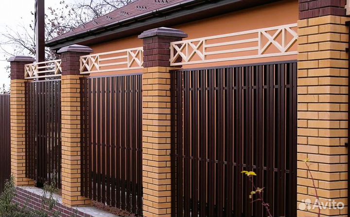 Забор металлический качественно под ключ