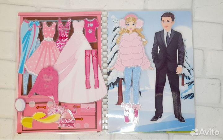 Барби альбом игра на липучках