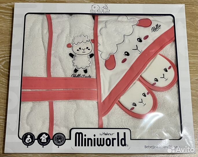 Халат и полотенце для новорождённого