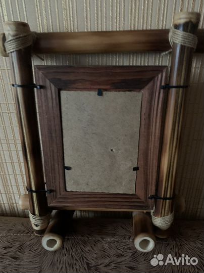 Рамки для фото из бамбука