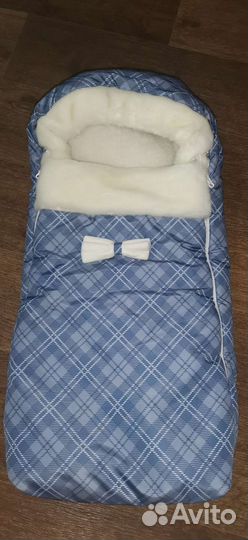 Зимний конверт в коляску