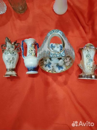 Вазы из хрусталя,фарфора и керамики