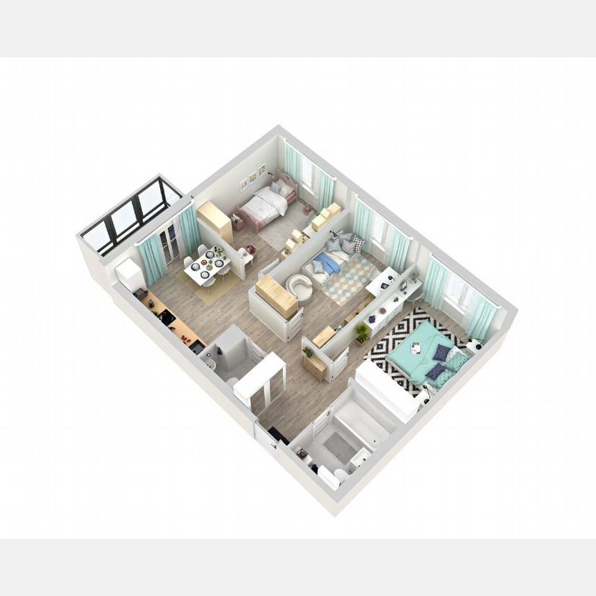 3-к. квартира, 58,2 м², 11/15 эт.