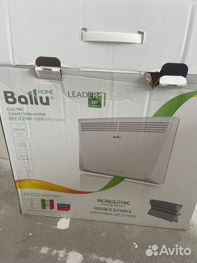 Конвектор электрический ballu enzo bec/ezmir 1000