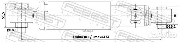 Амортизатор газовый зад лев Febest 12110-020R 1