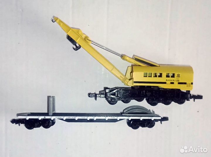 Паровозы, тепловоз, кран к жд на 9мм