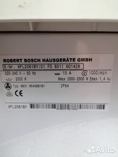 Стиральная машина bosch Maxx wf l 2061 by