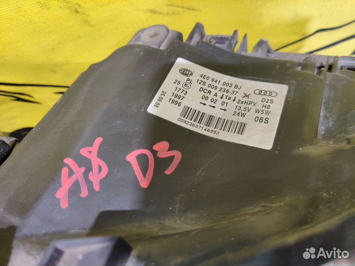 Фара в сборе передняя левая Audi A8 D3 4E2 4E8 BVJ