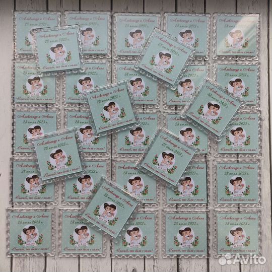 Свадебные магниты гостям (презенты)