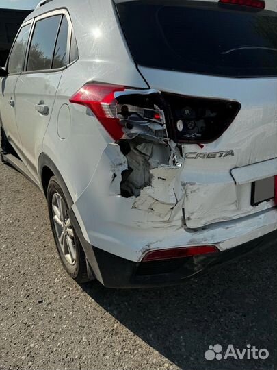 Hyundai Creta 2.0 AT, 2017, битый, 130 000 км