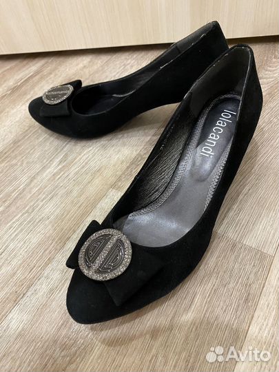 Бархатные туфли 37