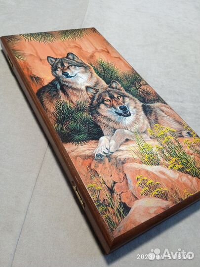 Нарды цветные, средние 