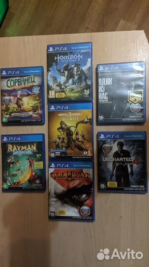 Игры на дисках для PS4