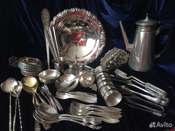 Мельхиоровые столовые приборы СССР