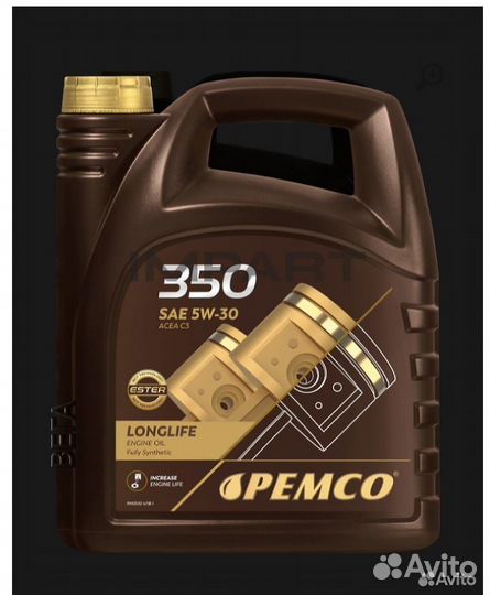 Масло моторное pemco 350 SAE 5W-30