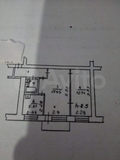 2-к. квартира, 42,9 м², 4/4 эт.