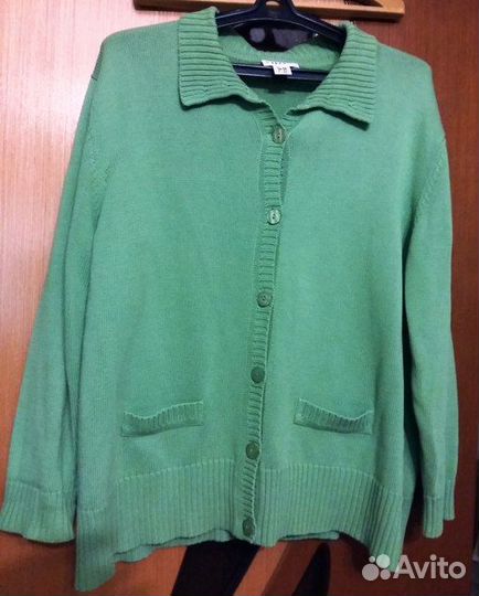 Кофта машинной вязки большой размер