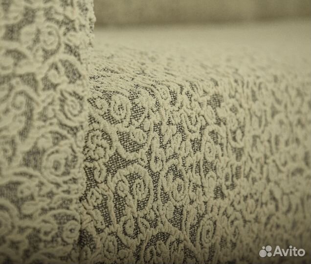 Чехол на диван трехместный без оборки, Бежевый