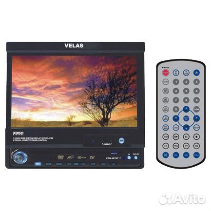 Velas VDM-M707 автомагнитола с выдвигающим монитор
