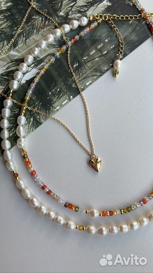 Чокер серьги браслет ручная работа