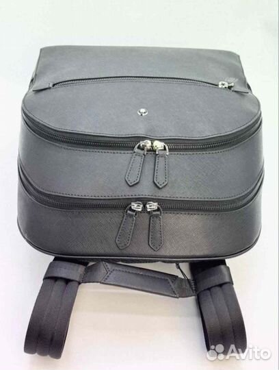 Рюкзак кожаный унисекс (Mont blanc )