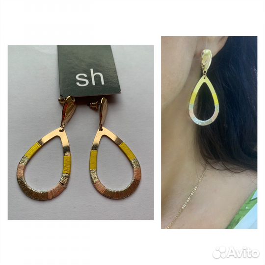 Сережки Swarovski, Silvian Heach,оригиналы