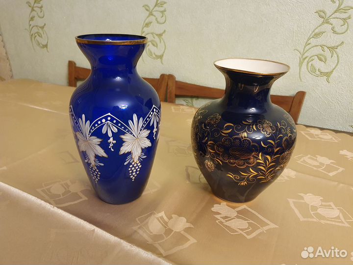Вазы фарфор и стекло винтаж СССР
