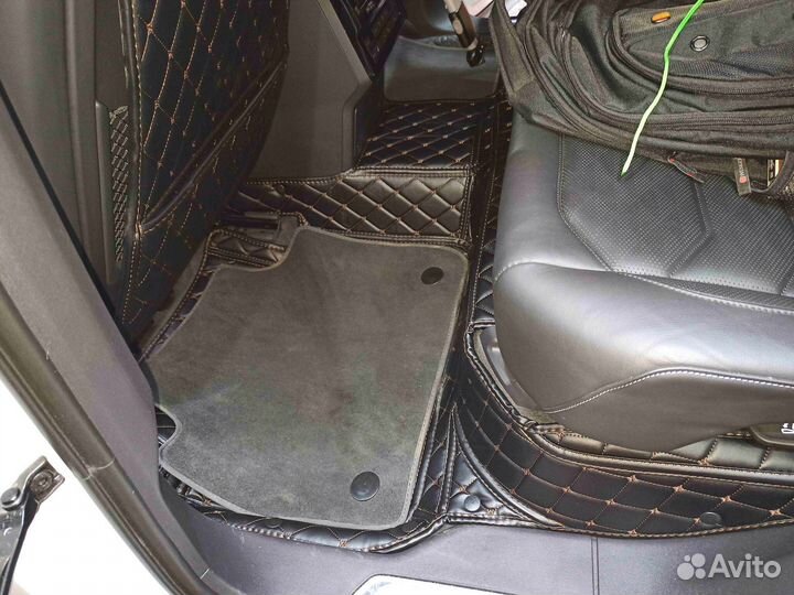 3Д коврики из экокожи volkswagen touareg Туарег