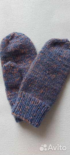 Варежки женские с пухом норки