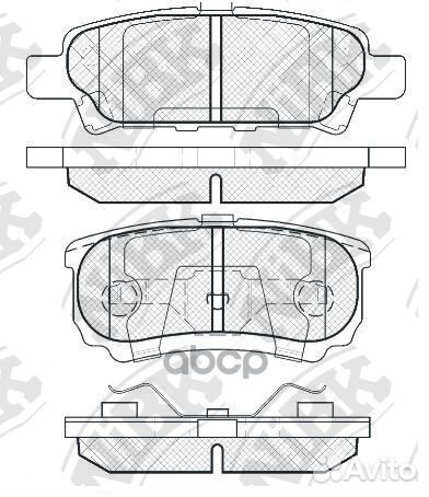Колодки тормозные дисковые задние NiBK PN3502 Я